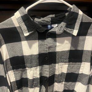 Divided by H&M Flannel - Black & White